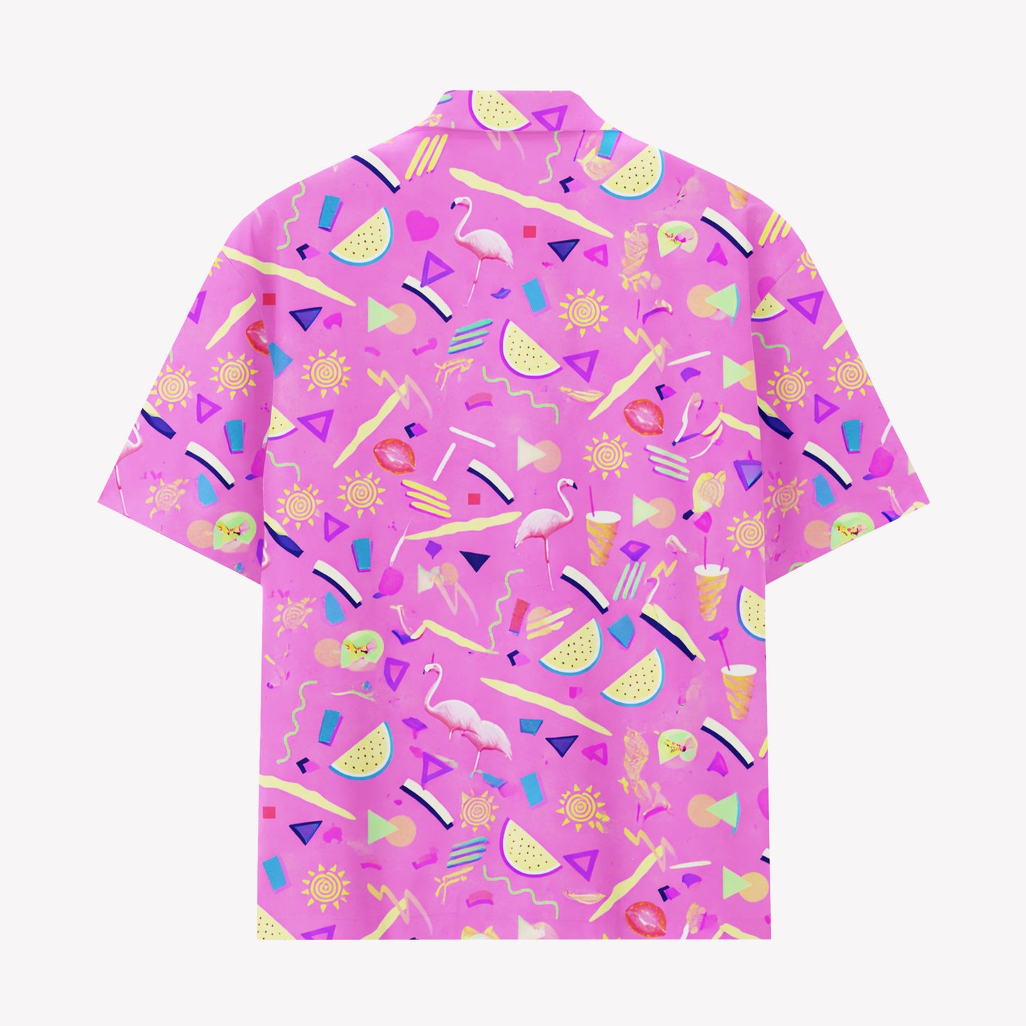 Pink Tropical Flamingo Hawaiian Shirt