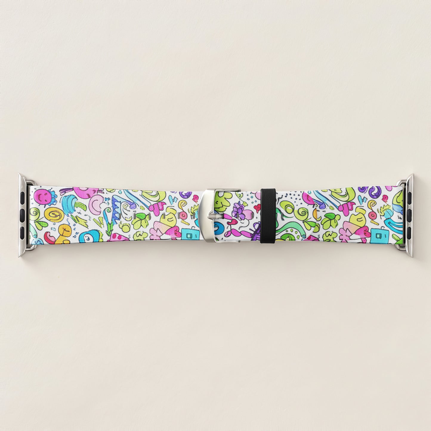 Playful Doodle Watch Band