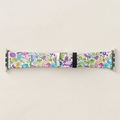 Playful Doodle Watch Band