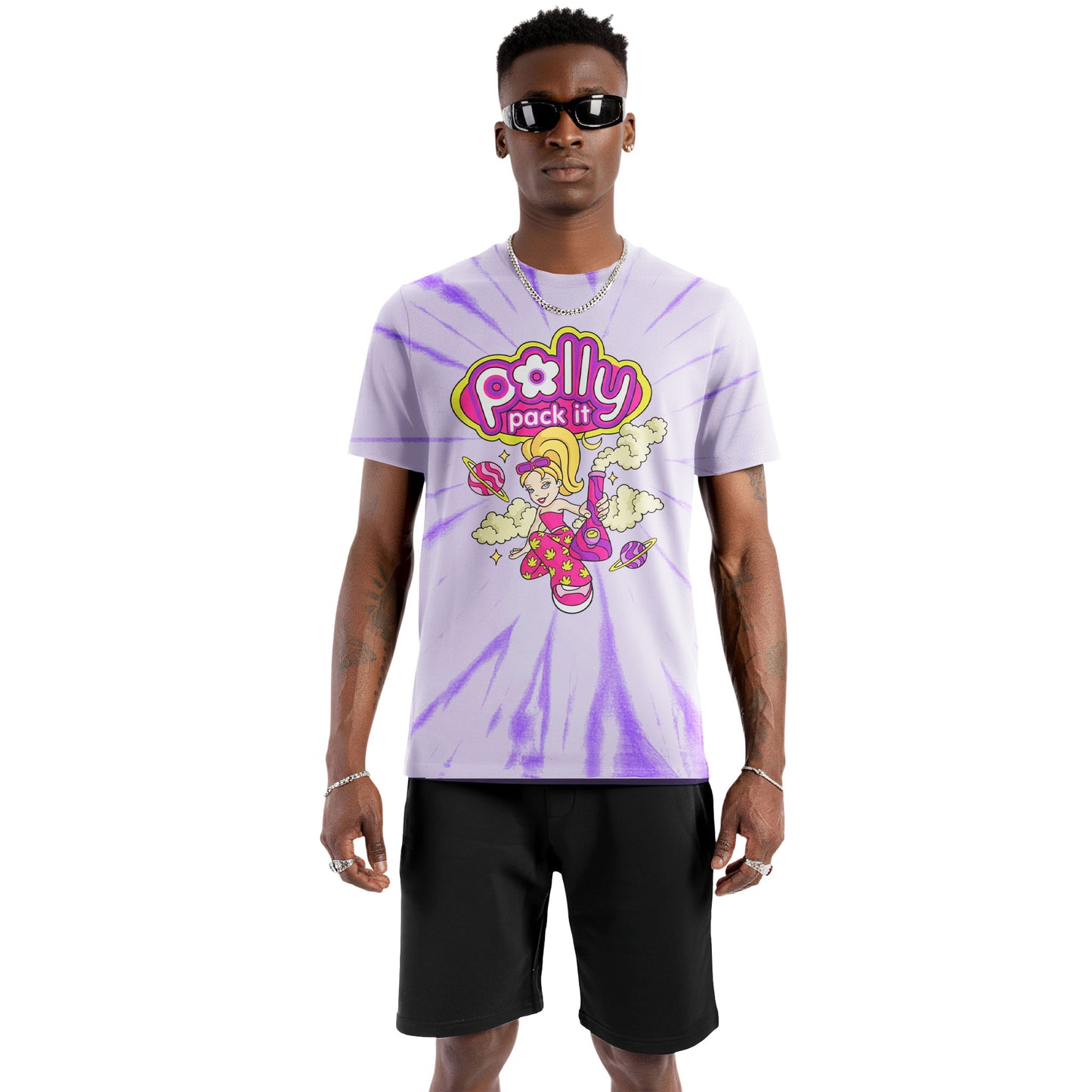 Polly Pack It Space Tie-Dye T-Shirt