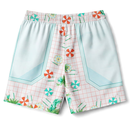 Poolside Retro Hawaiian Shirt & Shorts Set