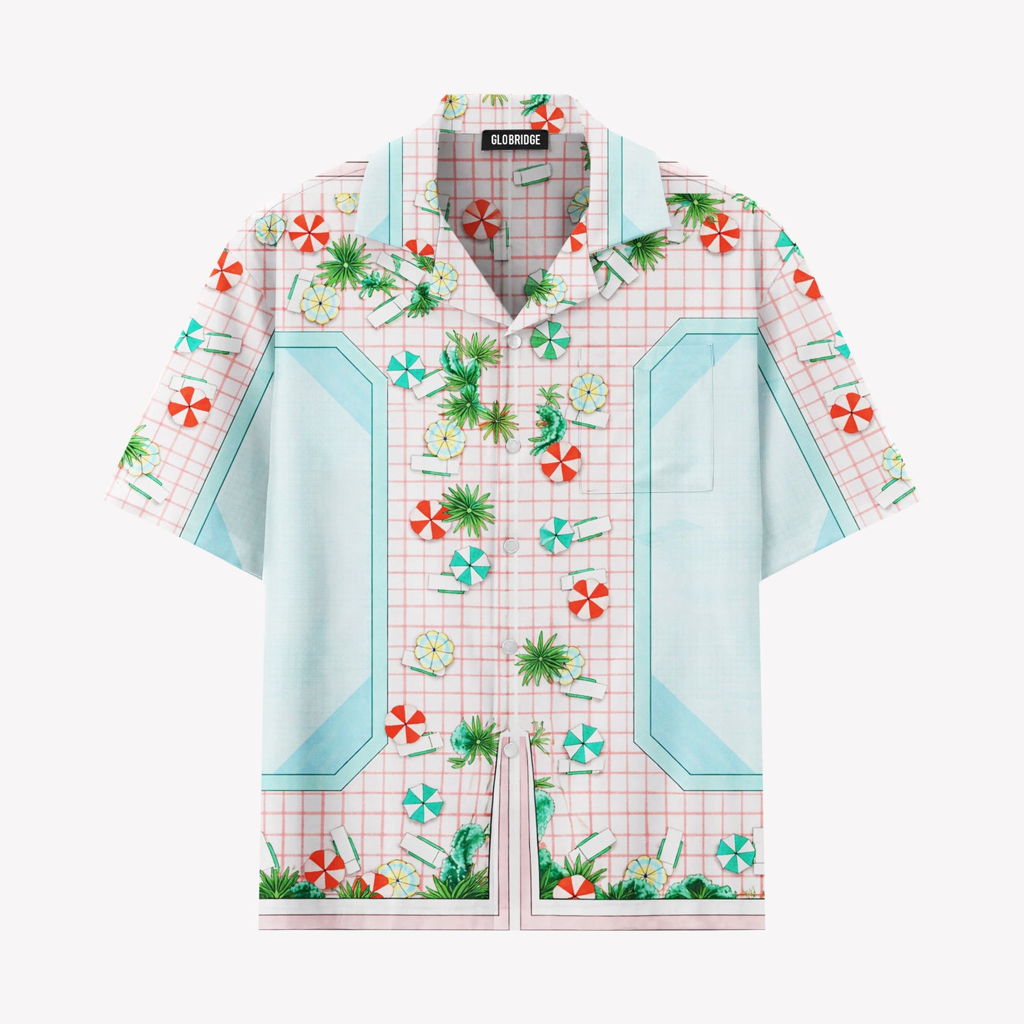 Poolside Retro Hawaiian Shirt & Shorts Set
