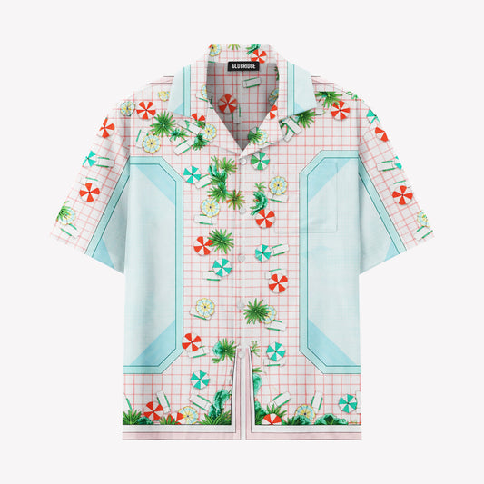 Poolside Retro Hawaiian Shirt & Shorts Set
