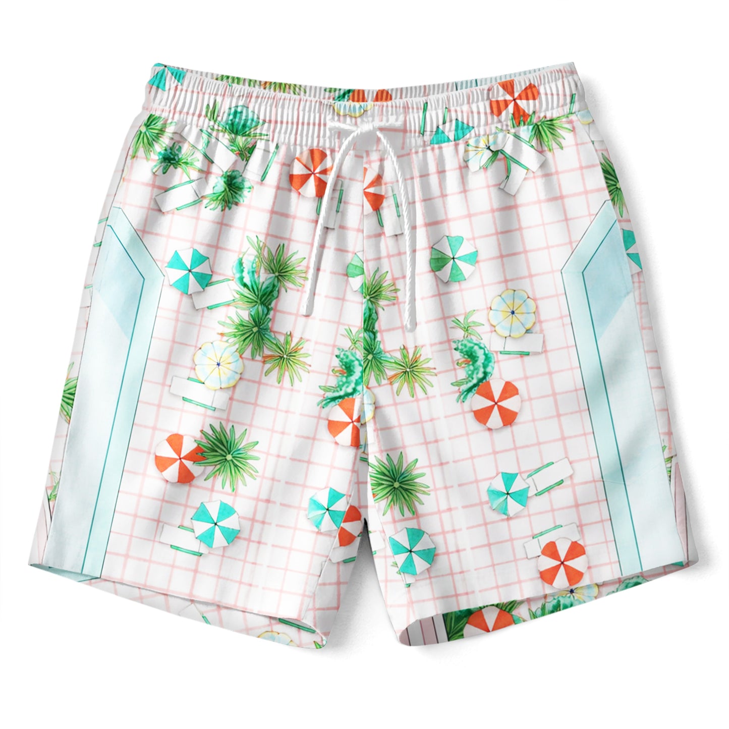Poolside Retro Hawaiian Shirt & Shorts Set