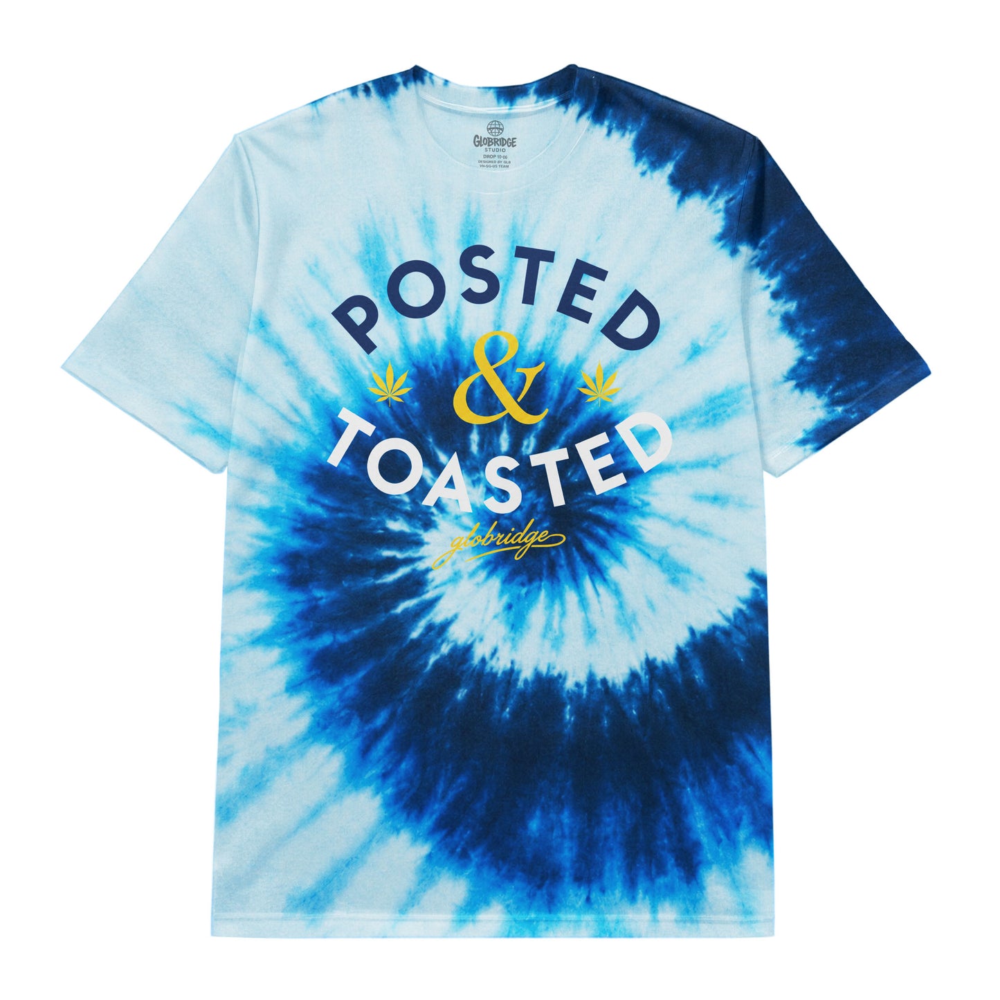 Posted & Toasted Blue Tie Dye T-Shirt