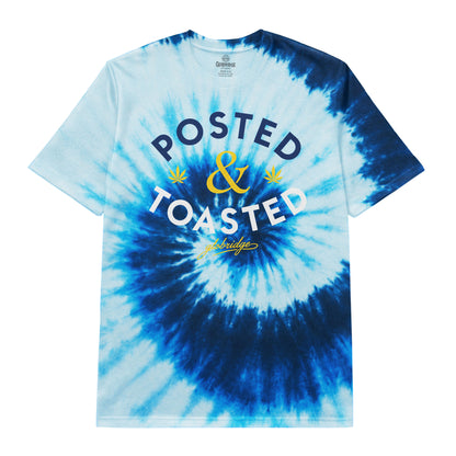 Posted & Toasted Blue Tie Dye T-Shirt