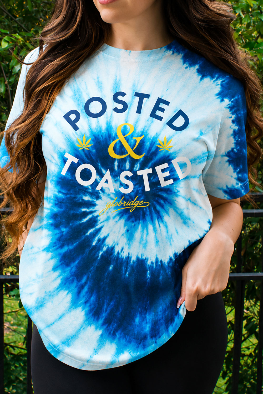 Posted & Toasted Blue Tie Dye T-Shirt