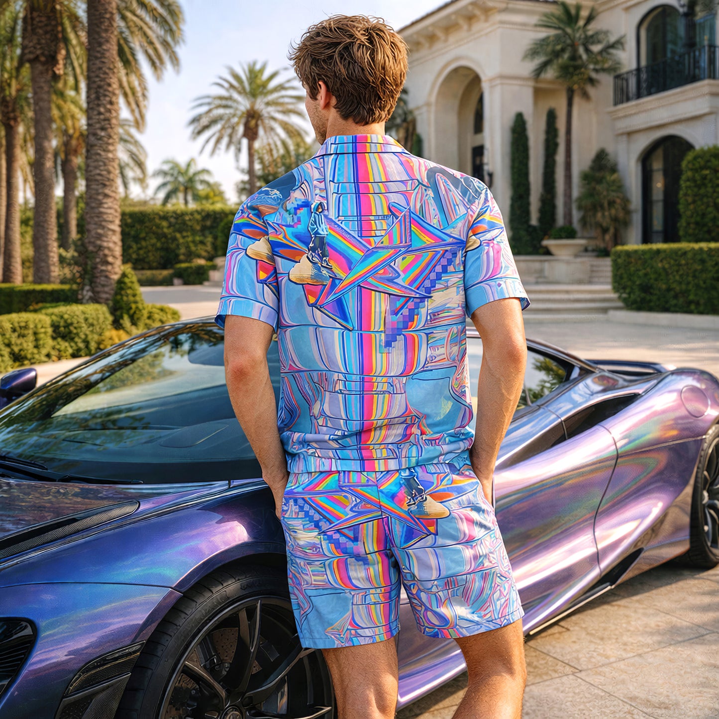 Prismatic Dreamwalker Shirts & Shorts Set