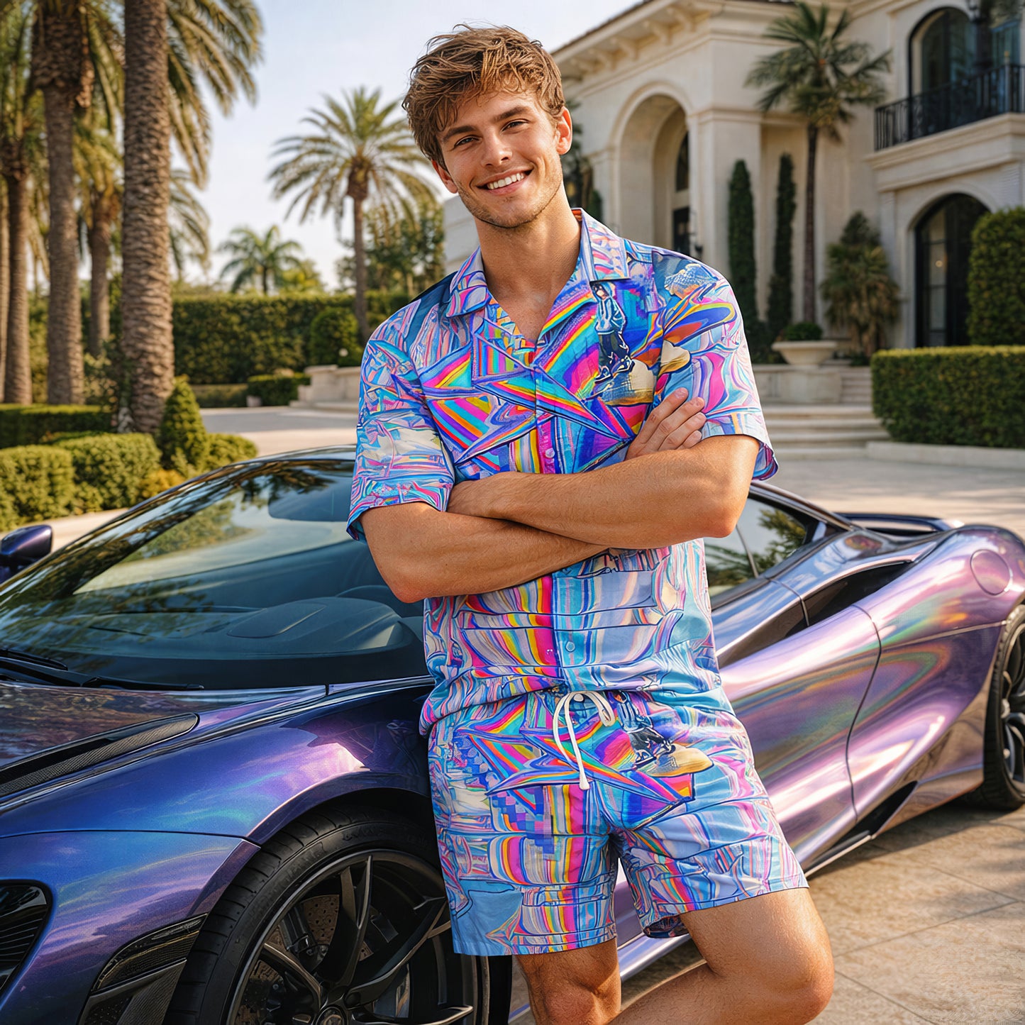 Prismatic Dreamwalker Shirts & Shorts Set