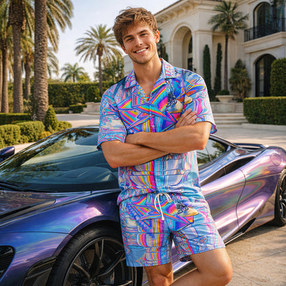 Prismatic Dreamwalker Shirts & Shorts Set