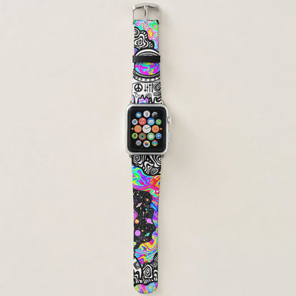 Psychedelic Doodle Watch Band