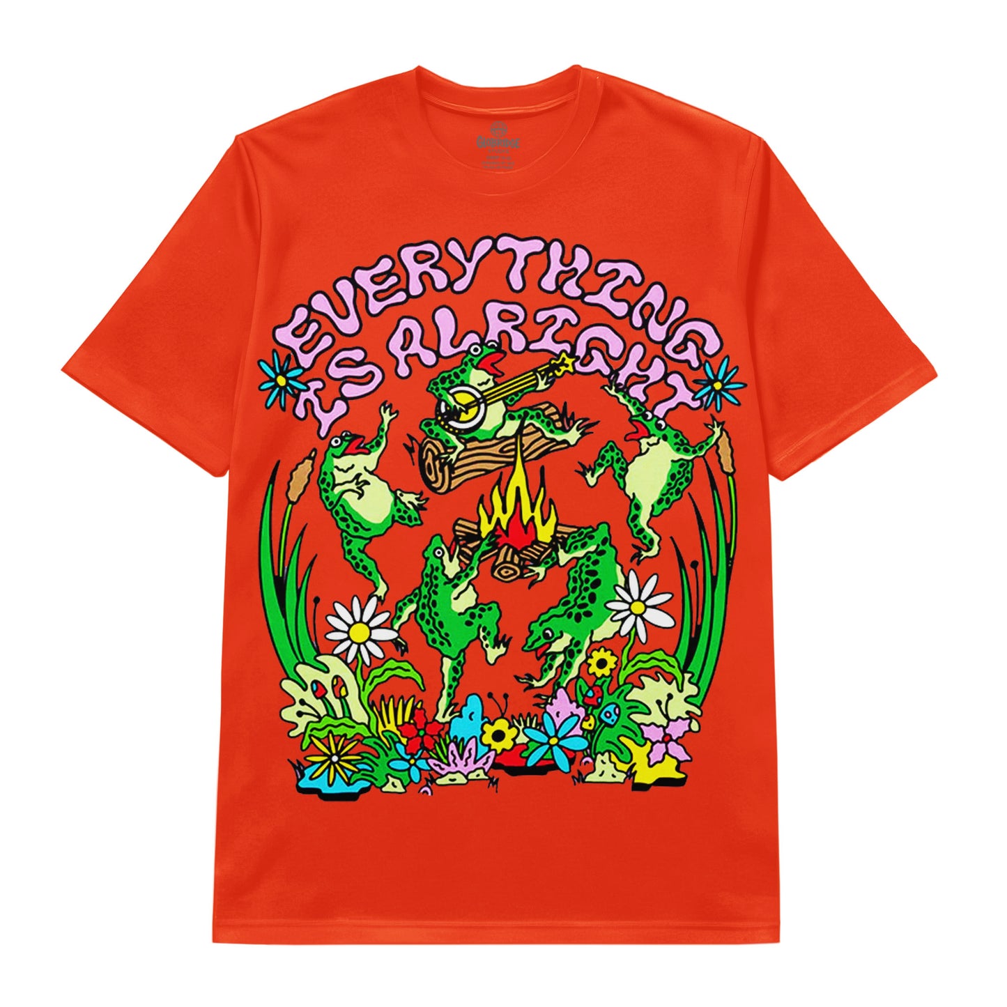 Psychedelic Frog Campfire Tee