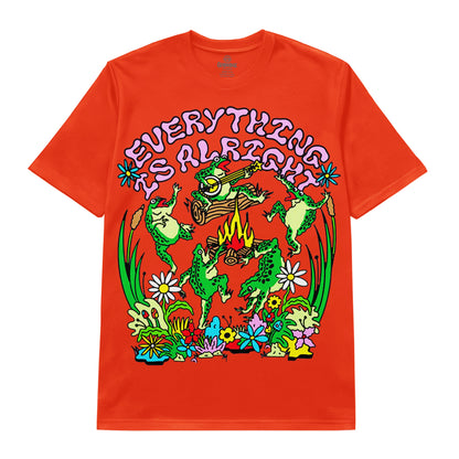 Psychedelic Frog Campfire Tee