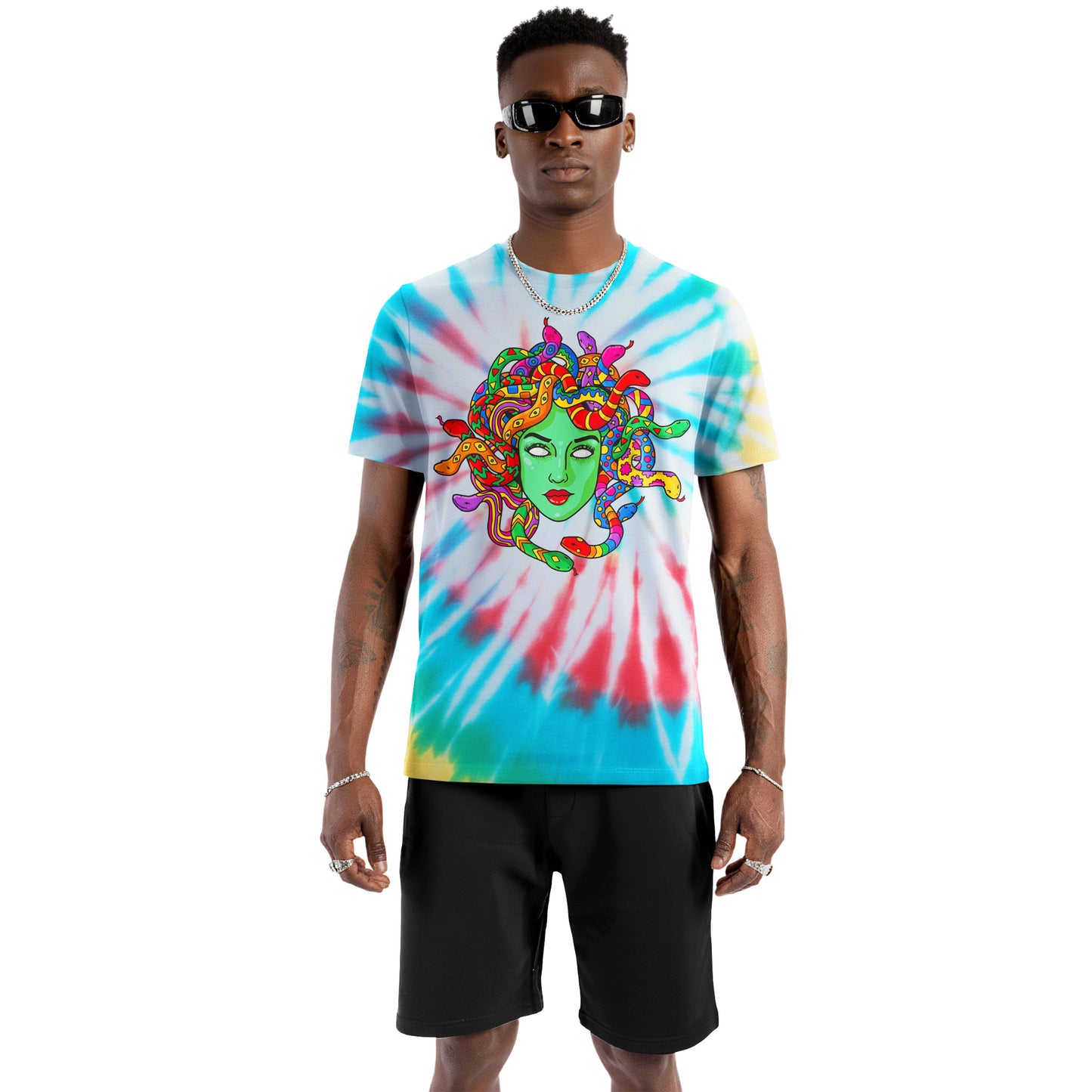 Psychedelic Medusa Tie-Dye T-Shirt