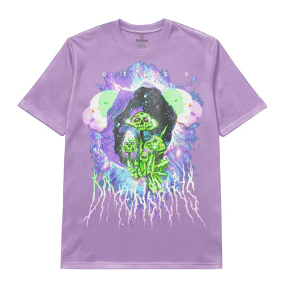 Psychedelic Mushroom Skull Art Tee