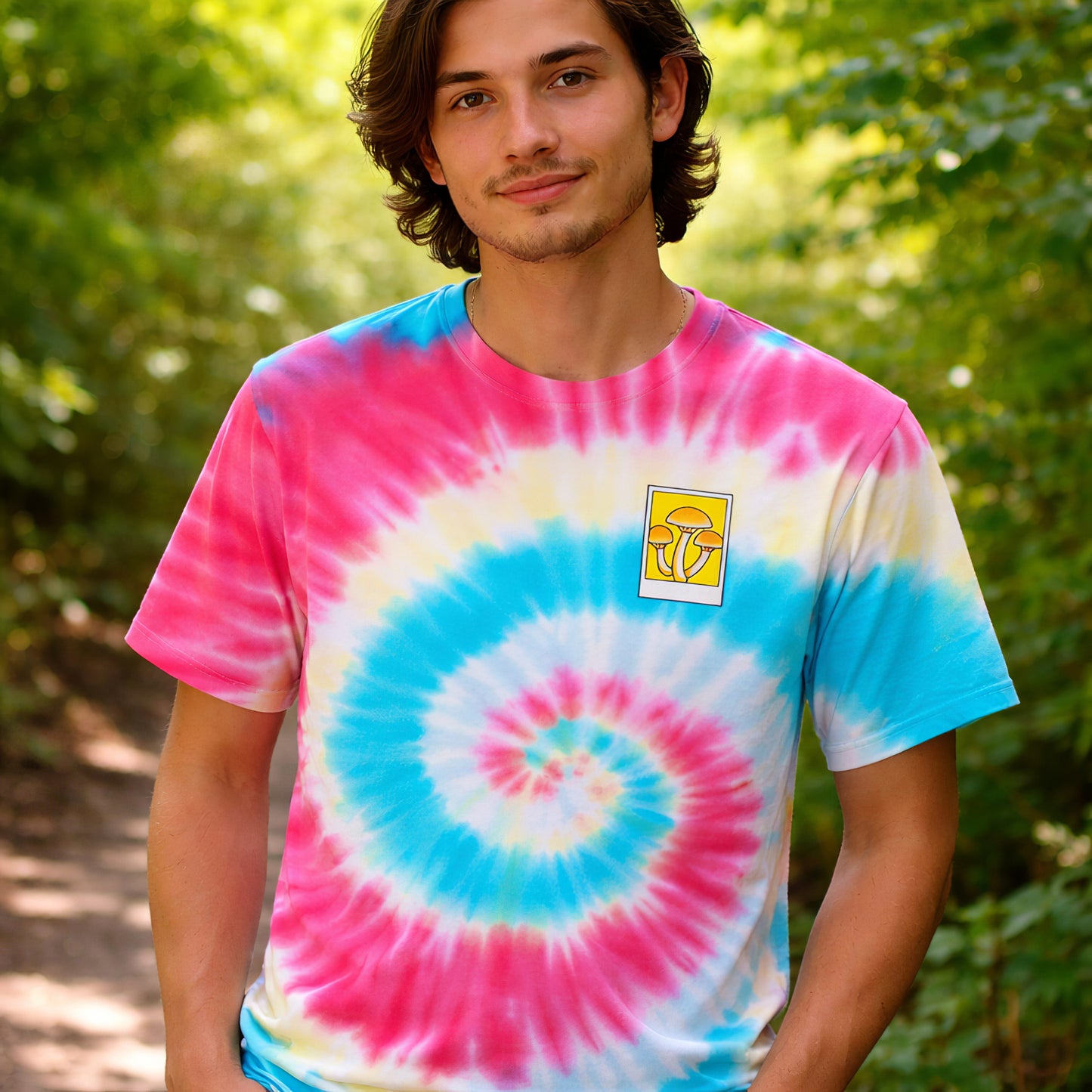 Psychedelic Mushroom Tie-Dye T-Shirt
