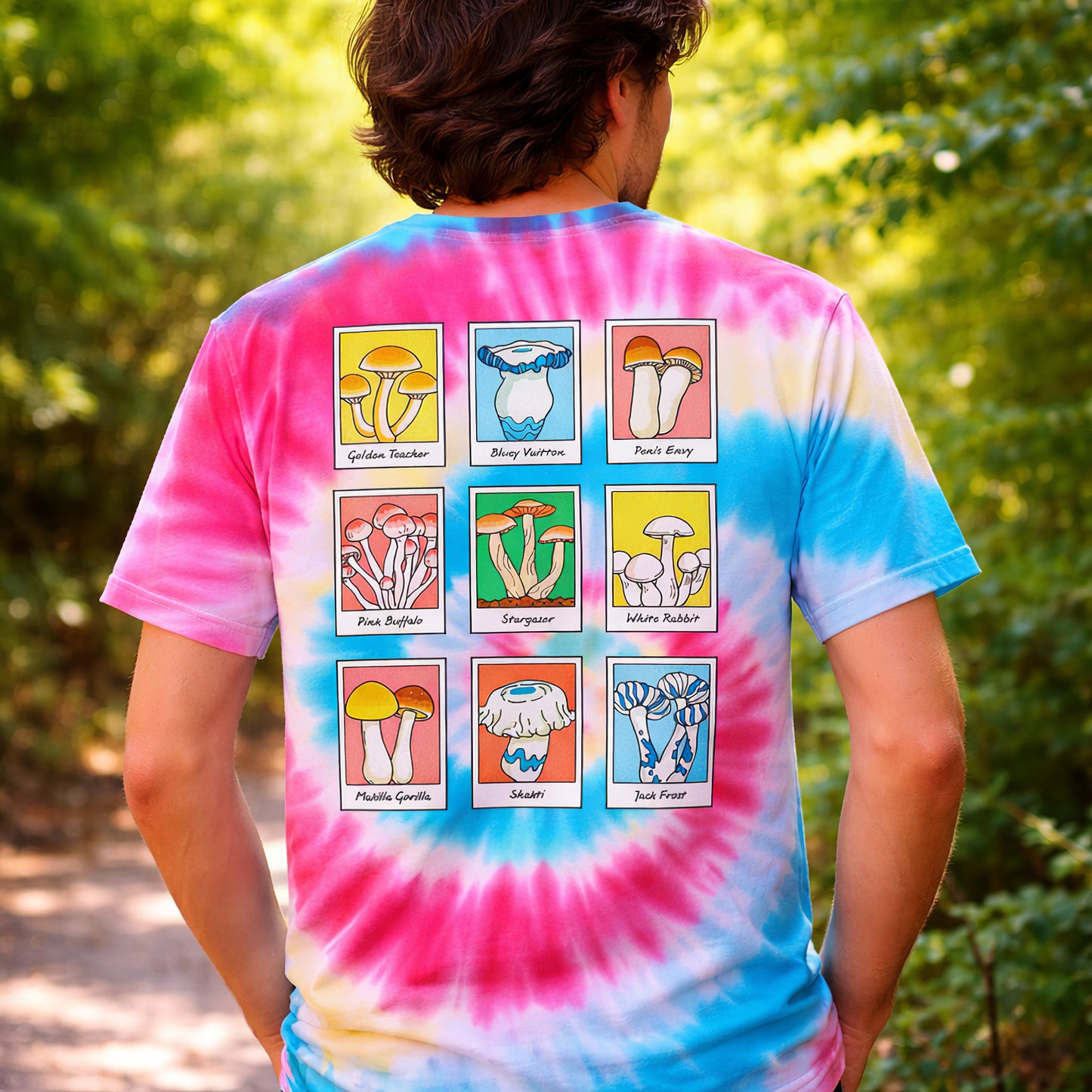 Psychedelic Mushroom Tie-Dye T-Shirt