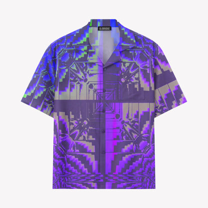 Psychedelic Neon Tunnel Hawaiian Shirt & Shorts Set