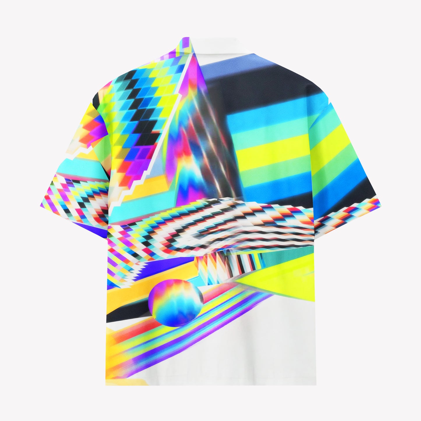 Psychedelic Rainbow Hawaiian Shirt & Shorts Set