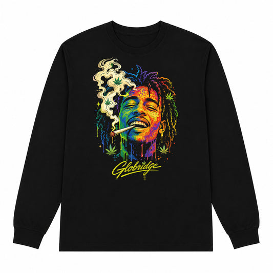Psychedelic Rasta Smoker Long Sleeve Shirt