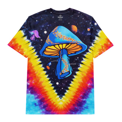 Psychedelic Space Mushroom Tie Dye T-Shirt