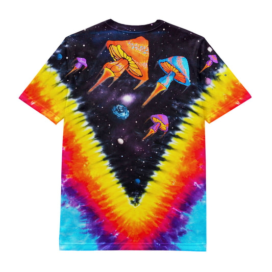 Psychedelic Space Mushroom Tie Dye T-Shirt