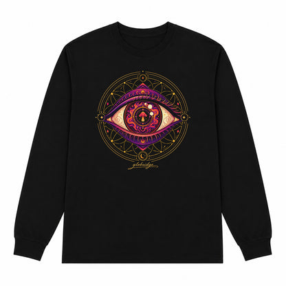 Psychedelic Third Eye Mushroom Long Sleeve Shirt