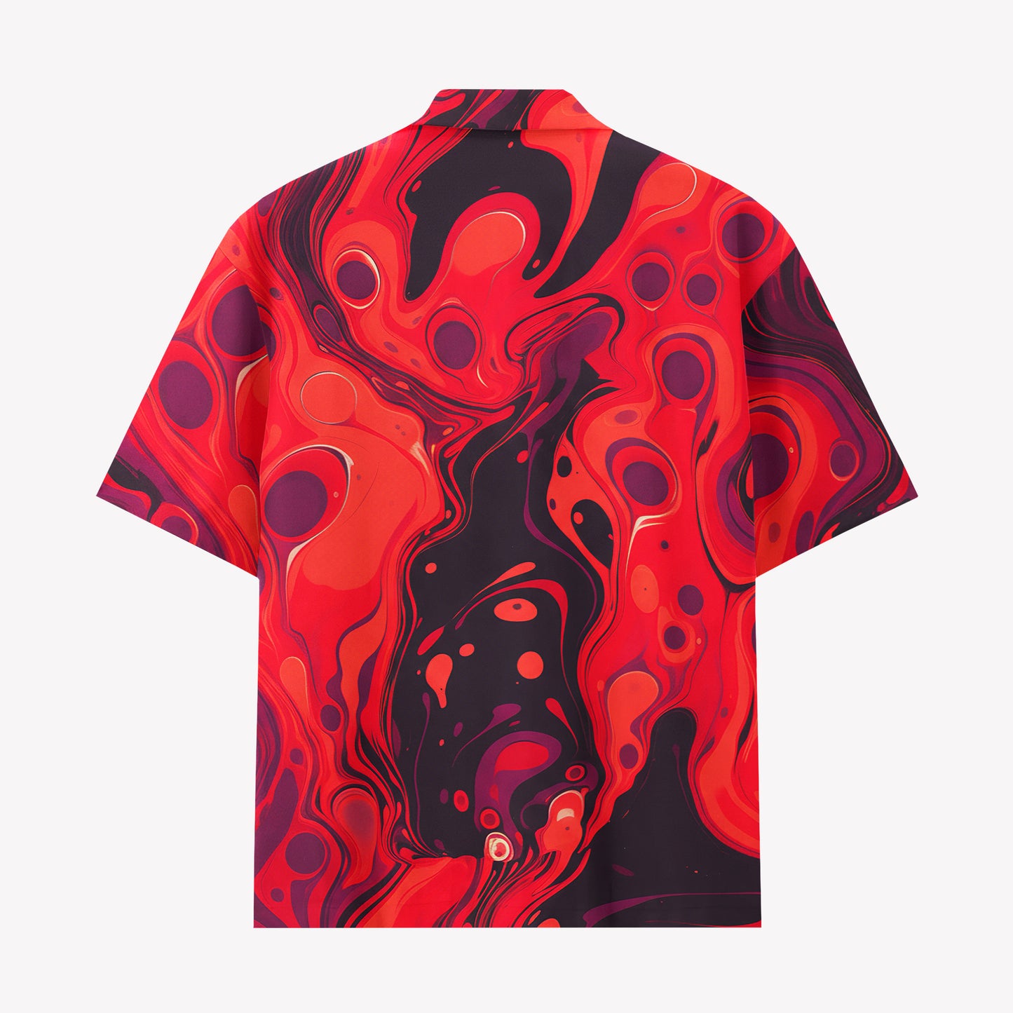 Red Abstract Marble Shirts & Shorts Set