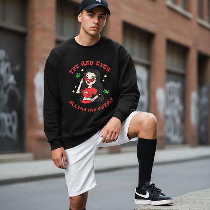 Red Eyes Match My Outfit Sweatshirt