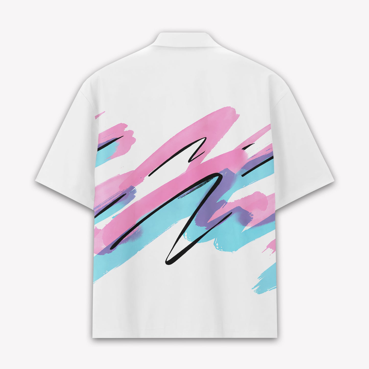 Retro 80s Memphis Brush Hawaiian Shirt