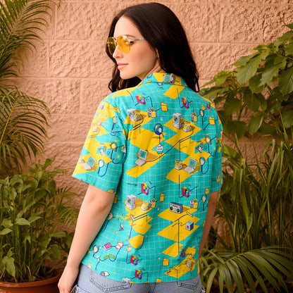 Retro 90s Internet Explorer Hawaiian Shirt