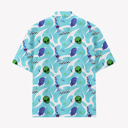 Retro Alien Vaporwave Hawaiian Shirt