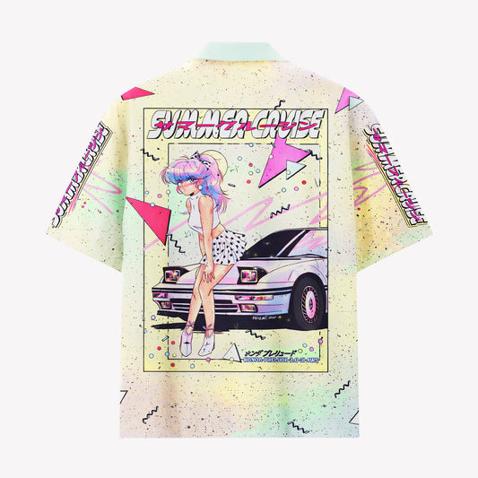 Retro Anime JDM Car Hawaiian Shirt