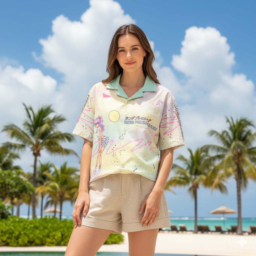 Retro Anime JDM Car Hawaiian Shirt