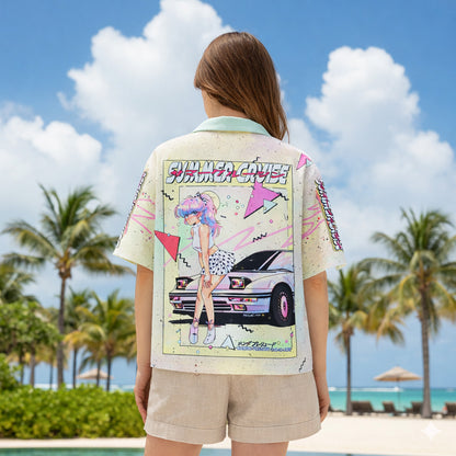 Retro Anime JDM Car Hawaiian Shirt