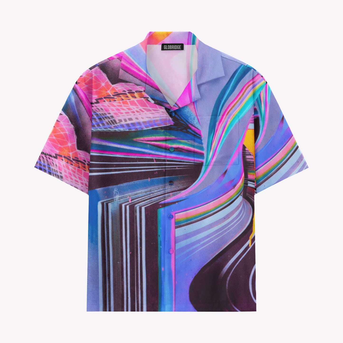 Retro Digital Warpwave Shirts & Shorts Set