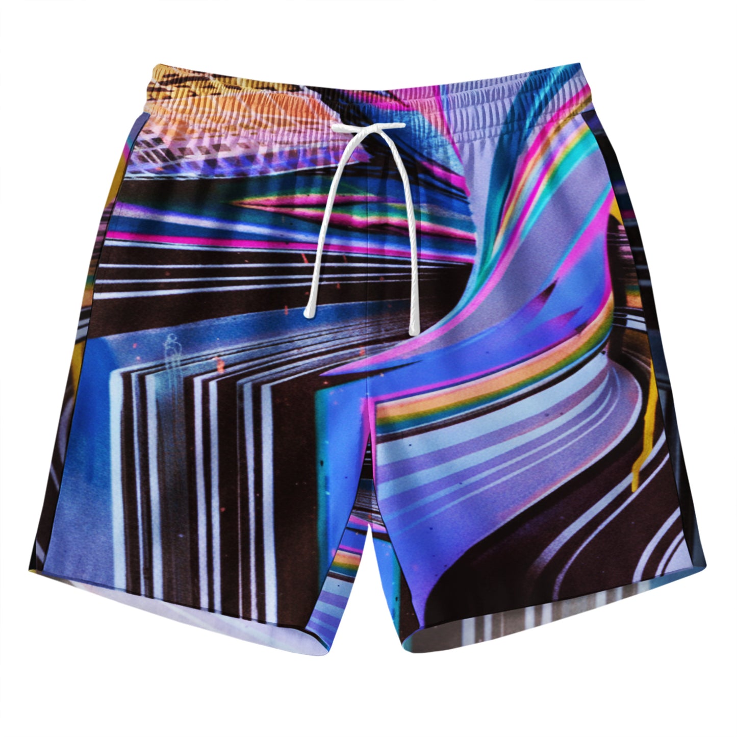 Retro Digital Warpwave Shirts & Shorts Set