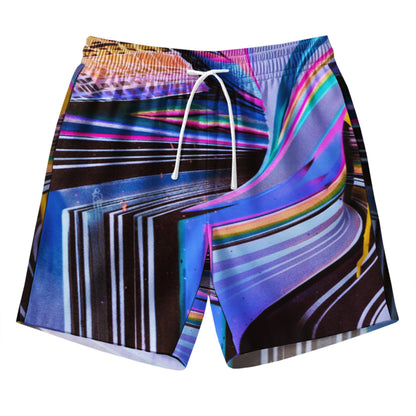 Retro Digital Warpwave Shirts & Shorts Set