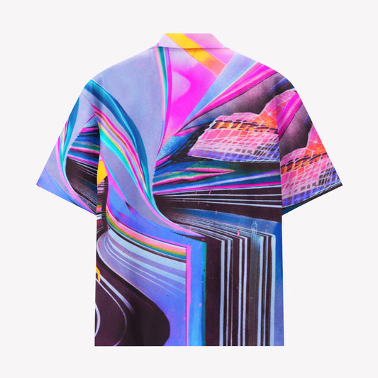 Retro Digital Warpwave Shirts & Shorts Set