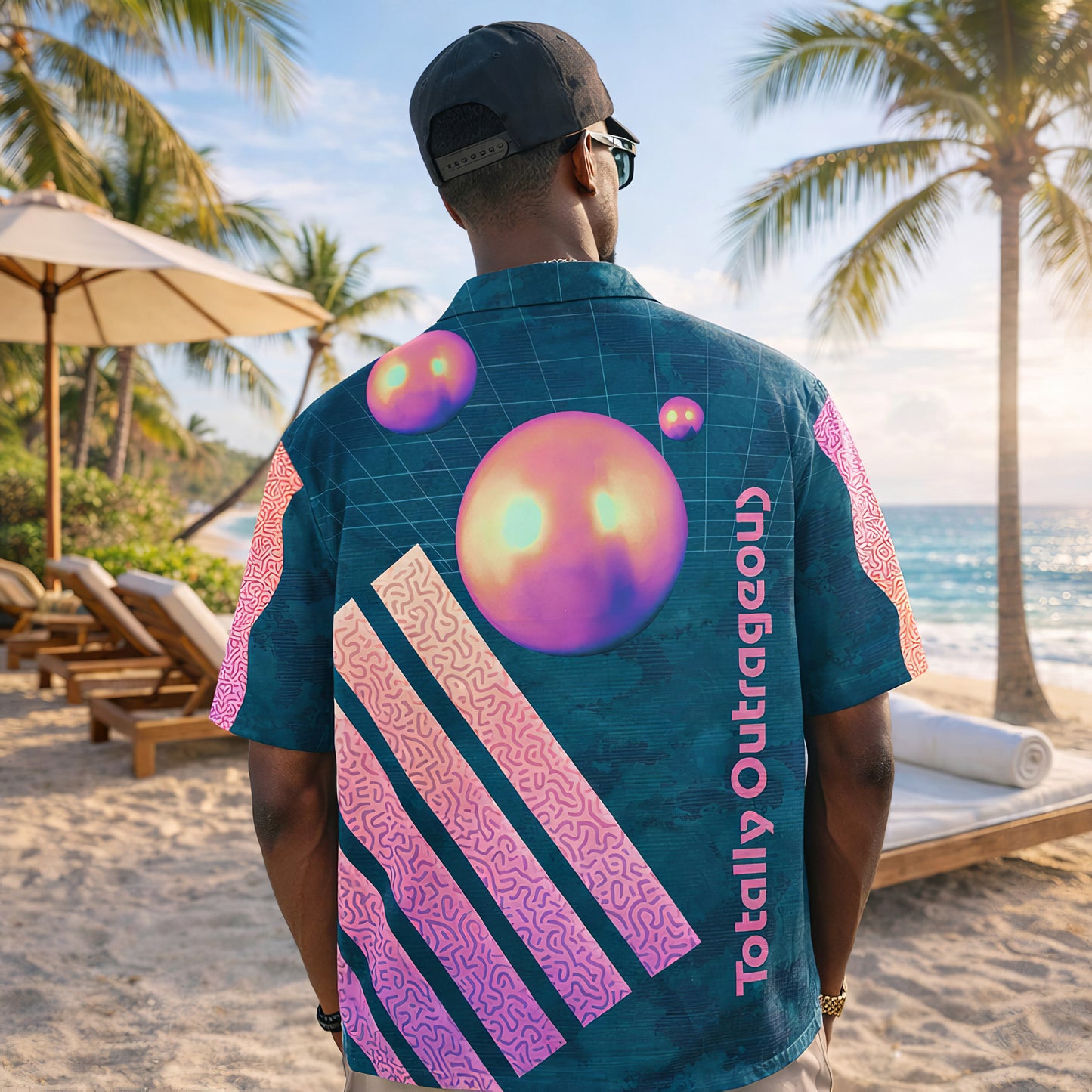 Retro Futuristic Vaporwave Hawaiian Shirt