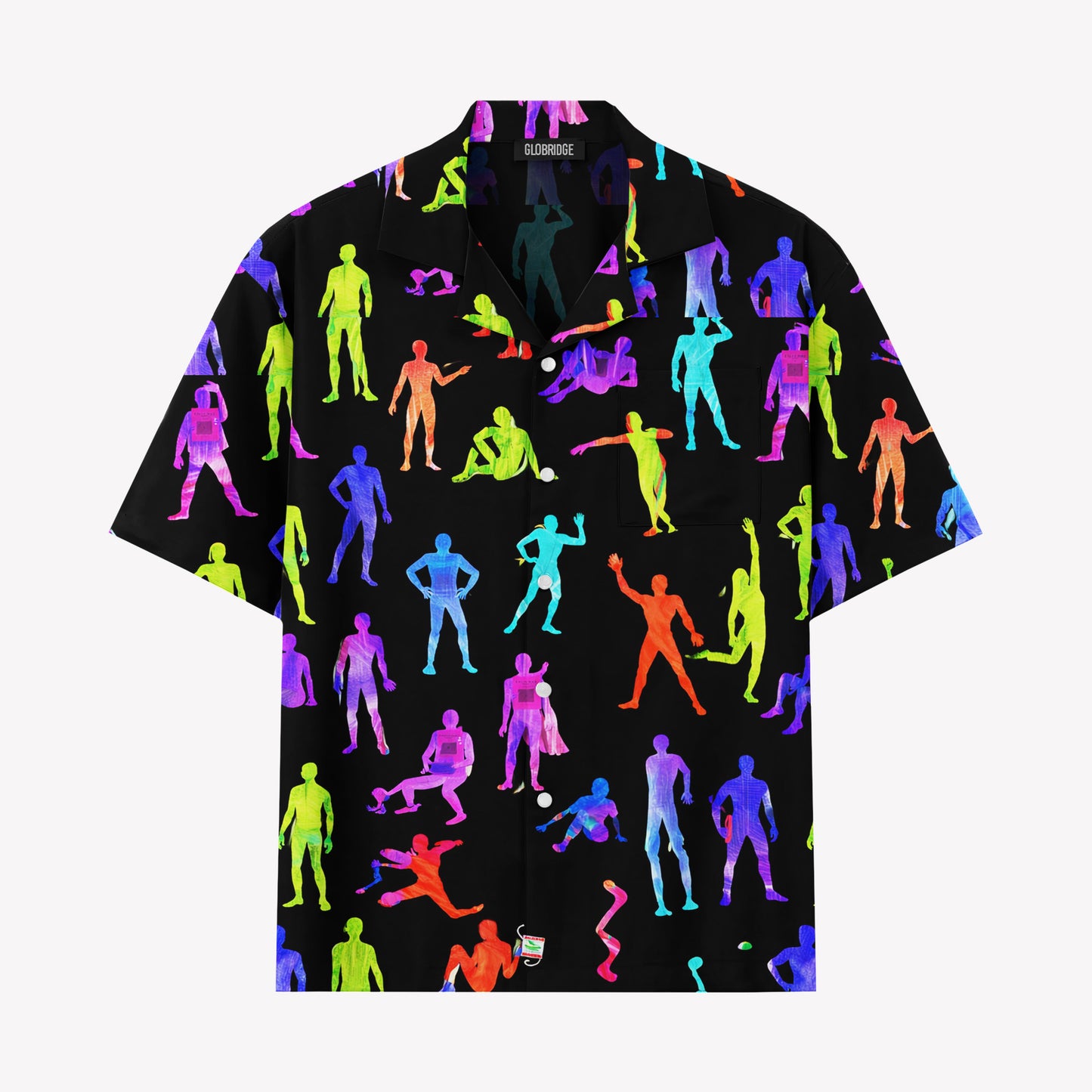 Retro Game Neon Silhouette Hawaiian Shirt