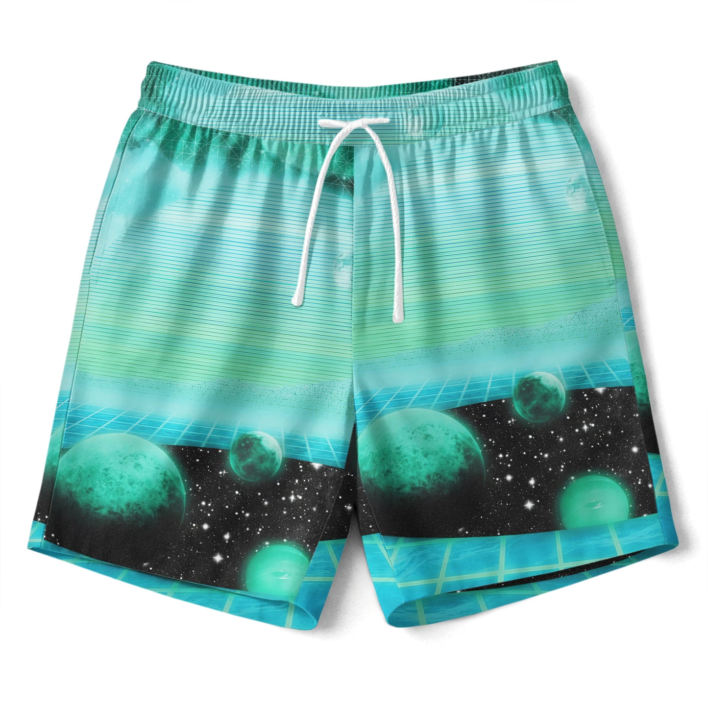 Retro Space Summer Shirts & Shorts Set