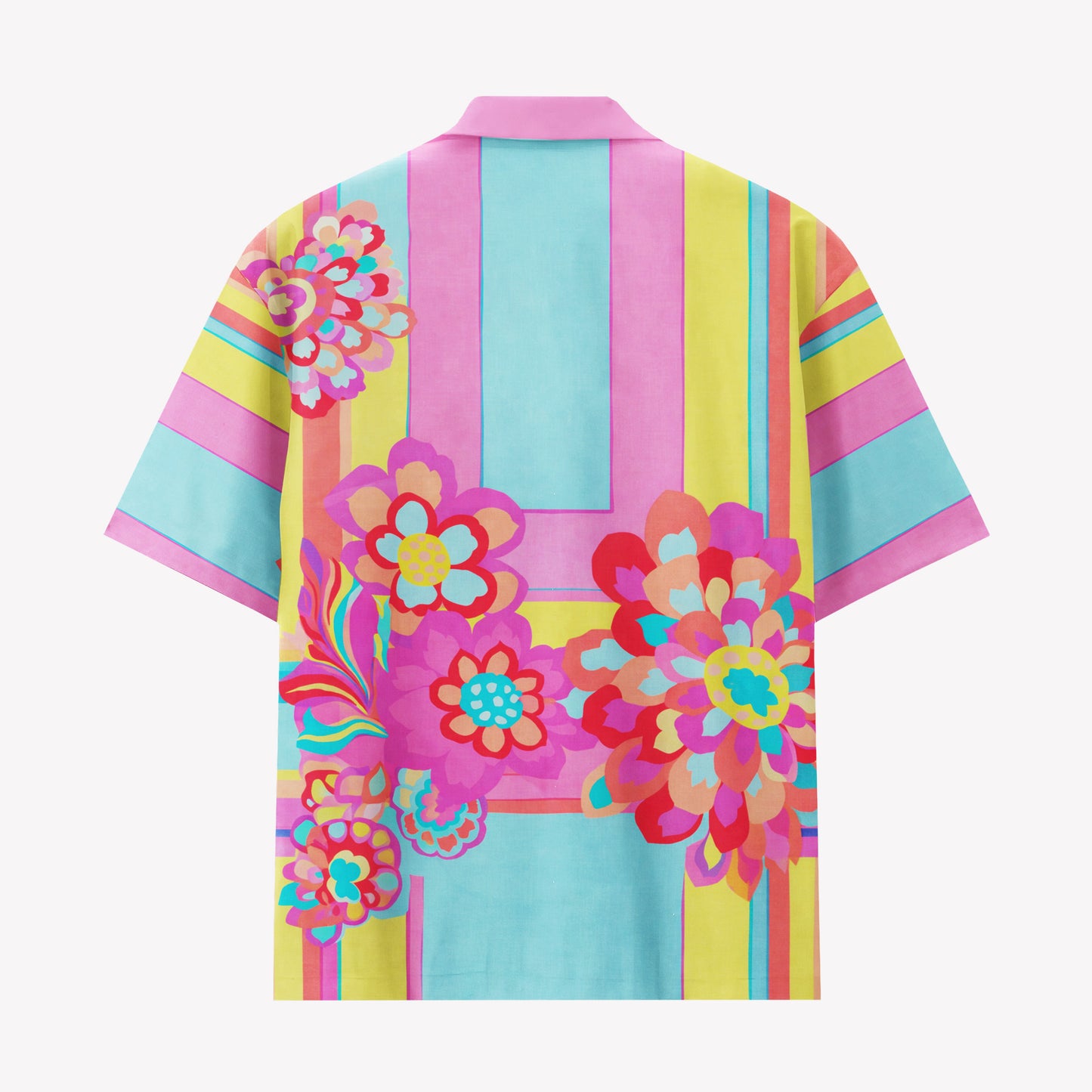 Retro Tropical Floral Hawaiian Shirt & Shorts Set