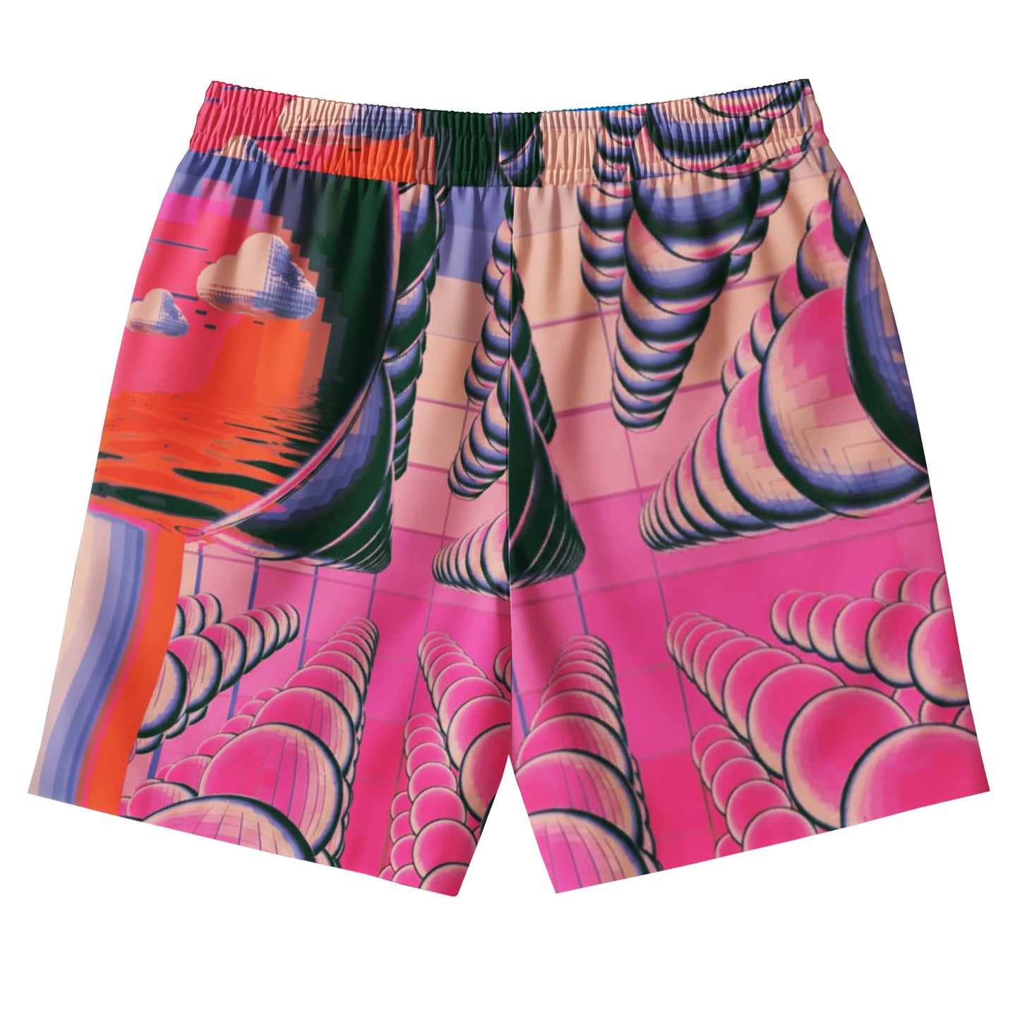 Retro Vaporwave Mirage Shirts & Shorts Set