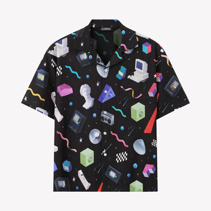 Retro Vaporwave Tech Universe Hawaiian Shirt