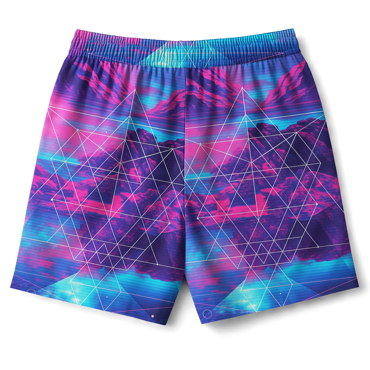 Retro Wave Mountain Shirts & Shorts Set