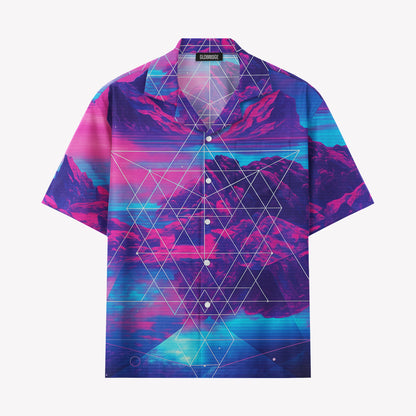 Retro Wave Mountain Shirts & Shorts Set