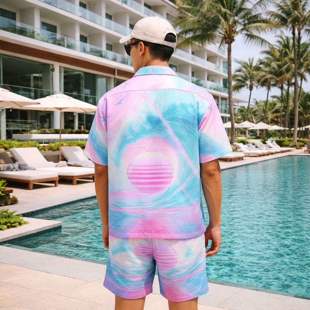 Retro Wave Summer Shirts & Shorts Set