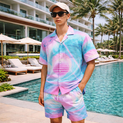 Retro Wave Summer Shirts & Shorts Set