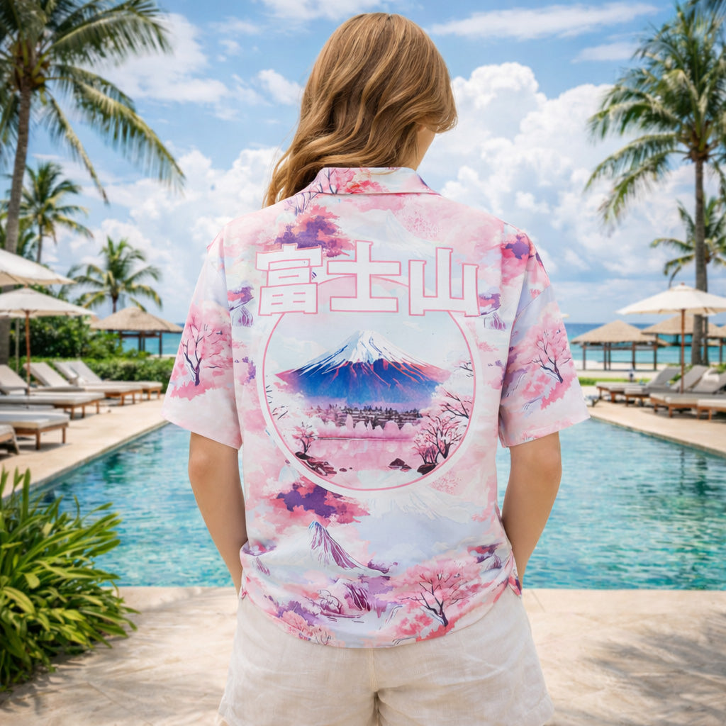 Sakura Fuji Summer Hawaiian Shirt